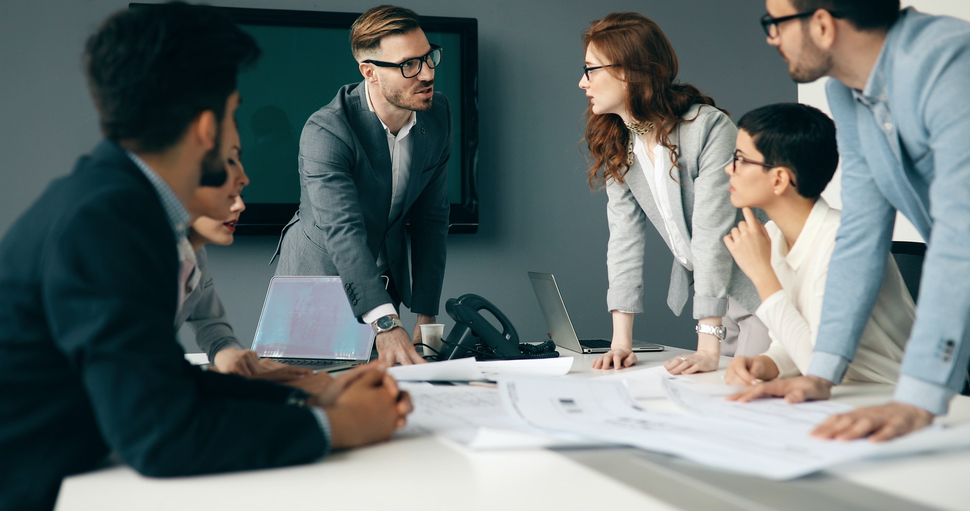 Business meeting and teamwork by business people